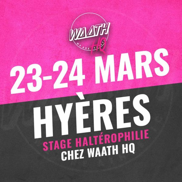 Stage Haltéro 23 et 24 mars