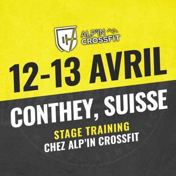 Stage CF Alp'in CrossFit - formation du 12 au 13 avril
